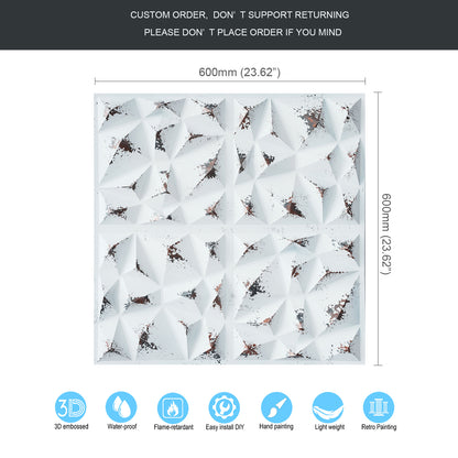 10tiles/lot Vintage Ceiling Tiles for Wine Cellars, Old-World Restaurants and Artistic Rooms PLM101