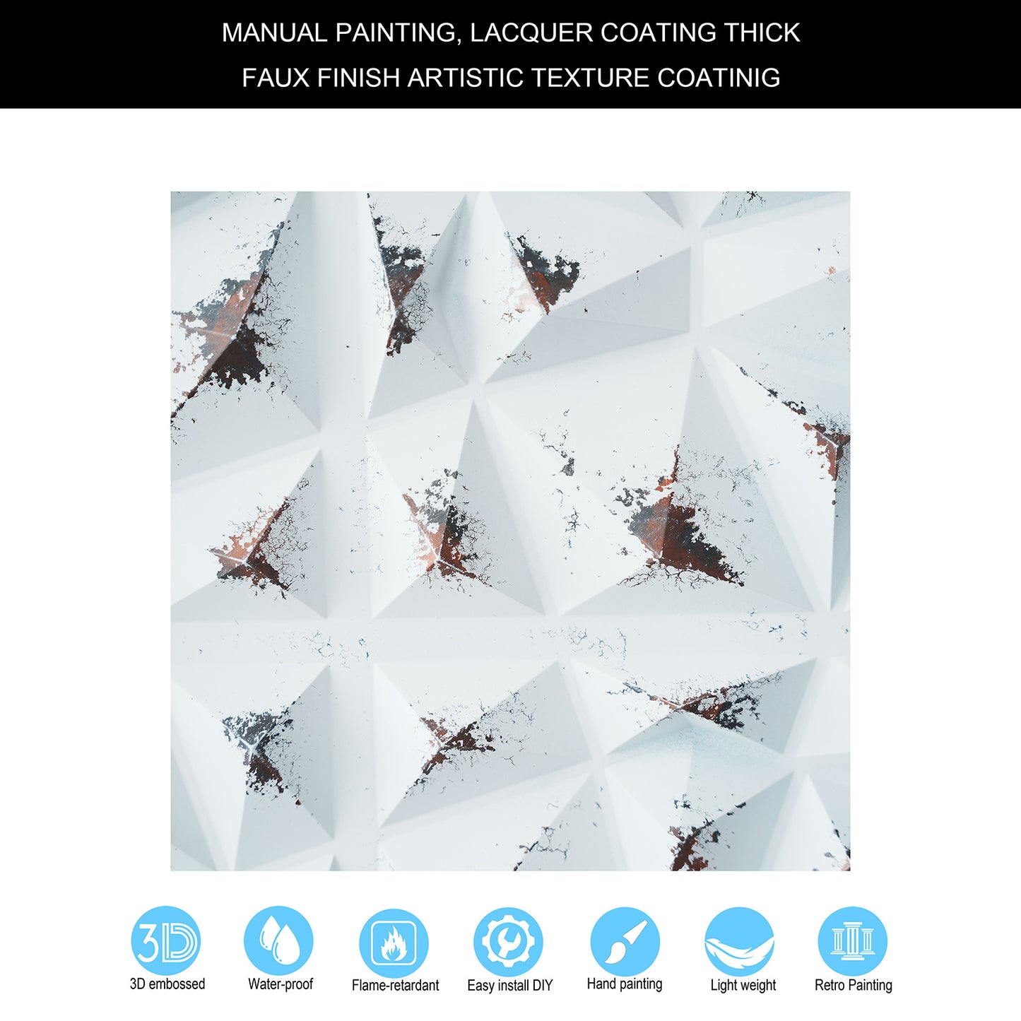 10tiles/lot Vintage Ceiling Tiles for Wine Cellars, Old-World Restaurants and Artistic Rooms PLM101