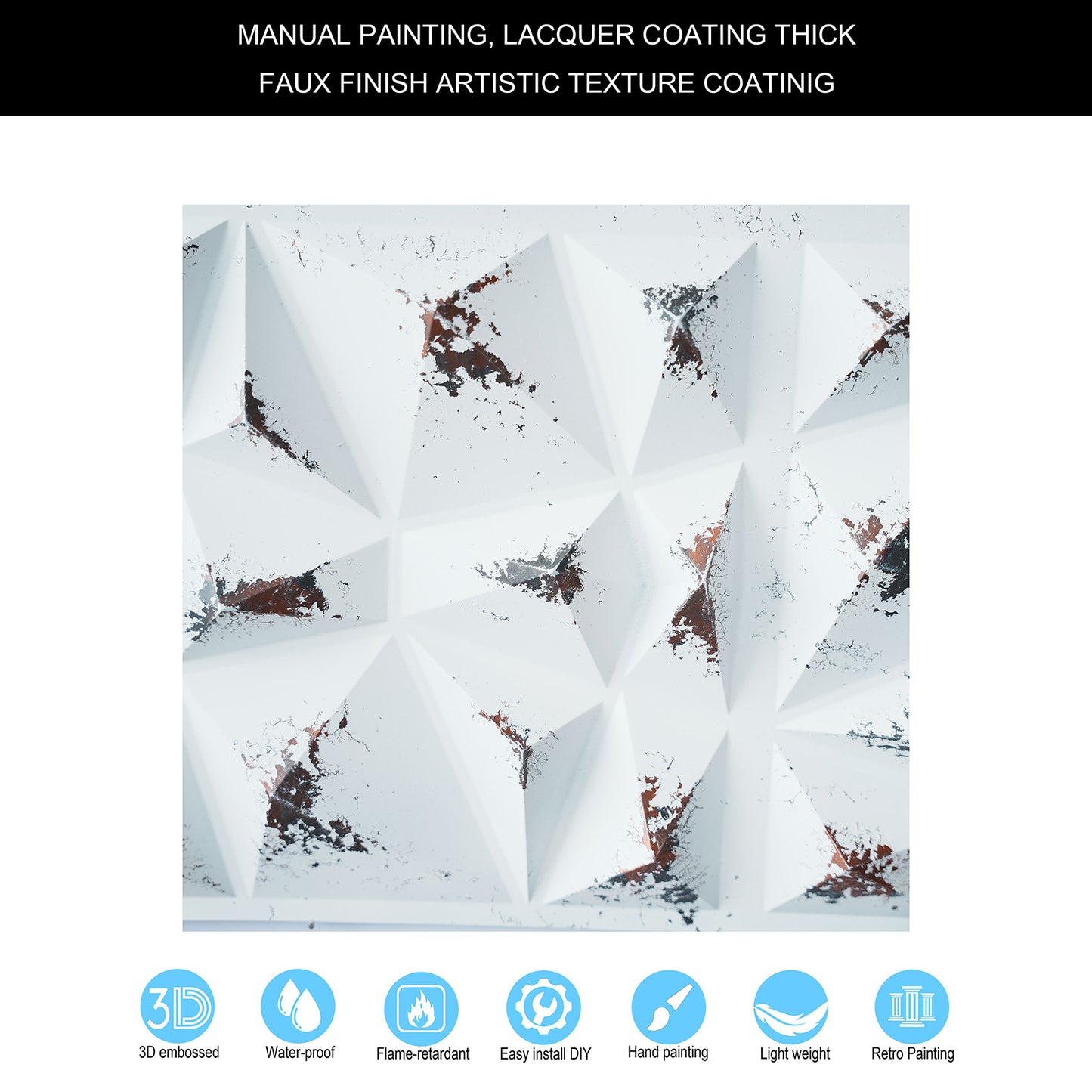 10tiles/lot Vintage Ceiling Tiles for Wine Cellars, Old-World Restaurants and Artistic Rooms PLM101