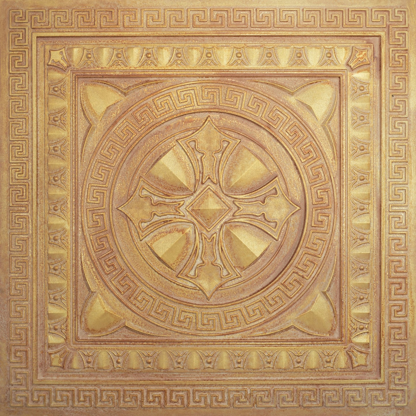 10Pcs Pressed Faux Tin Ceiling Tiles for Heritage Bars, Vintage Restaurants and Boutique Hotels PL01