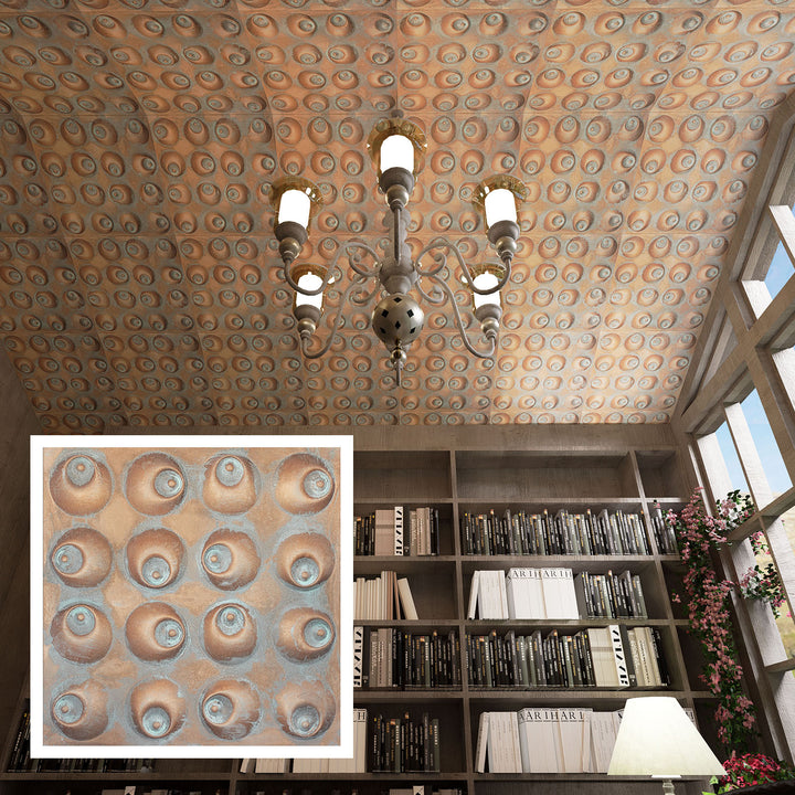 PL19 Distress crack multicolor white