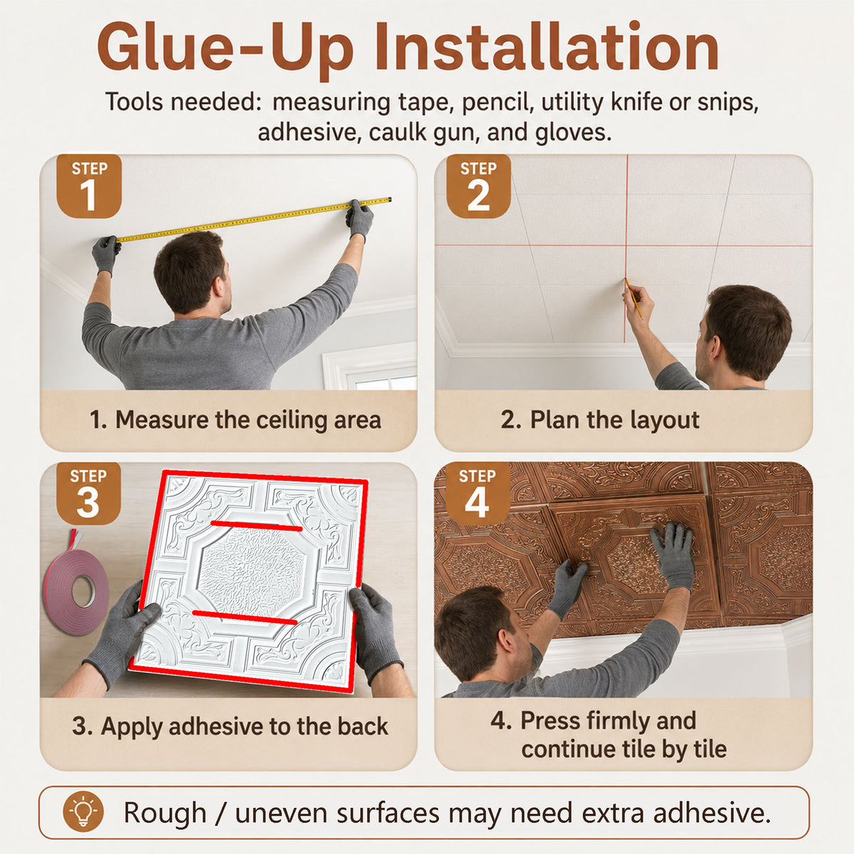 PAINTSDECOR install glue