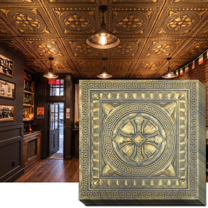 PAINTSDECOR PL01 Ancient gold ceiling tiles