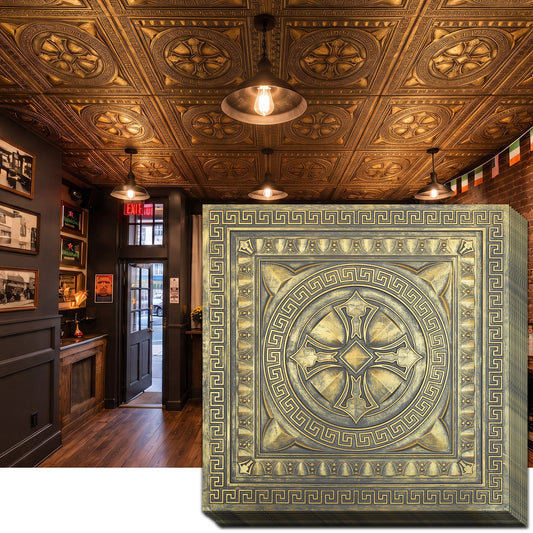 PAINTSDECOR PL01 Ancient gold ceiling tiles