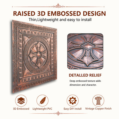 PAINTSDECOR PL01 Rustic copper tile profile