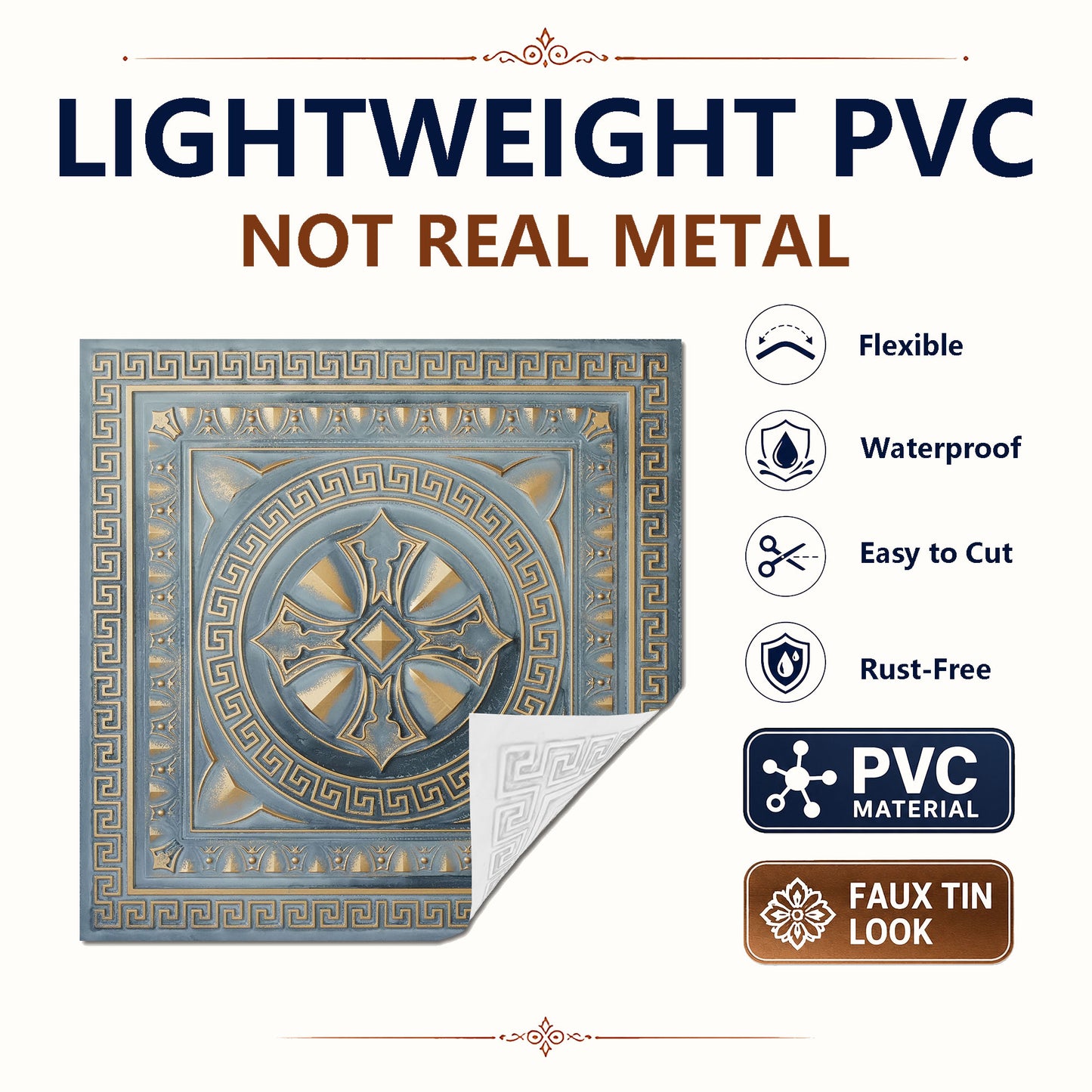 PAINTSDECOR PL01 Smoked gold PVC material