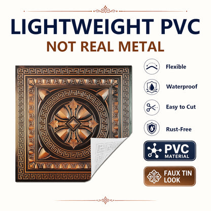 PAINTSDECOR PL01 Traditional copper PVC material