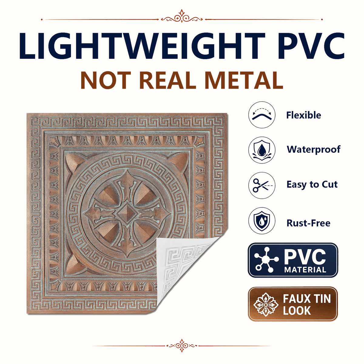 PAINTSDECOR PL01 Weathered copper PVC material