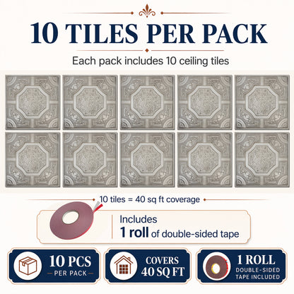 PAINTSDECOR PL02 Aged white 10-pack coverage
