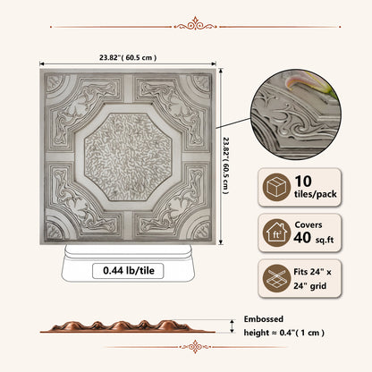 PAINTSDECOR PL02 Aged white tile dimensions