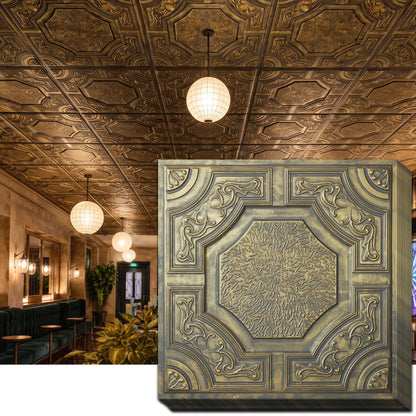 PAINTSDECOR PL02 Ancient gold ceiling tiles