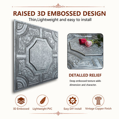 PAINTSDECOR PL02 Antique tin tile profile