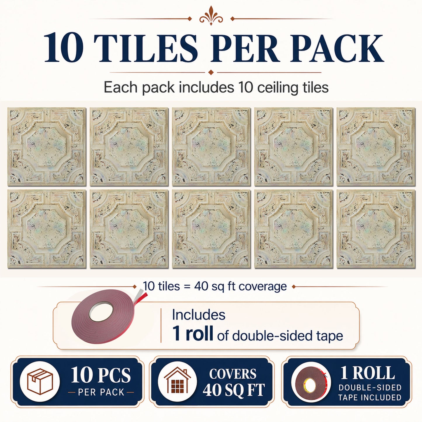 PAINTSDECOR PL02 Distress crack multicolor white 10-pack coverage