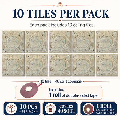 PAINTSDECOR PL02 Distress crack multicolor white 10-pack coverage