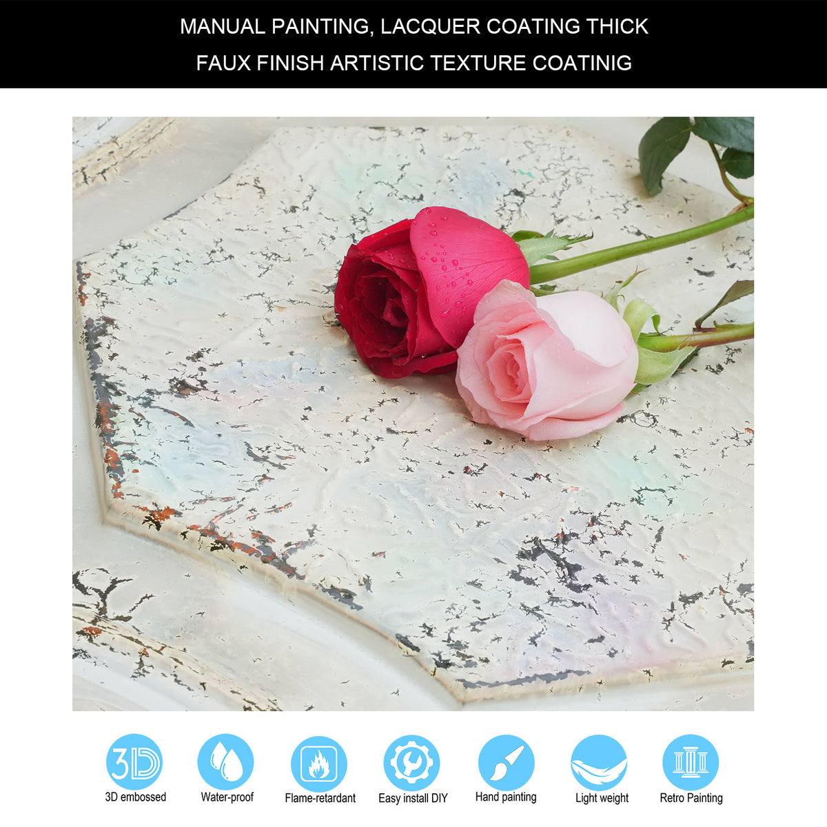 PAINTSDECOR PL02 Distress crack multicolor white product view
