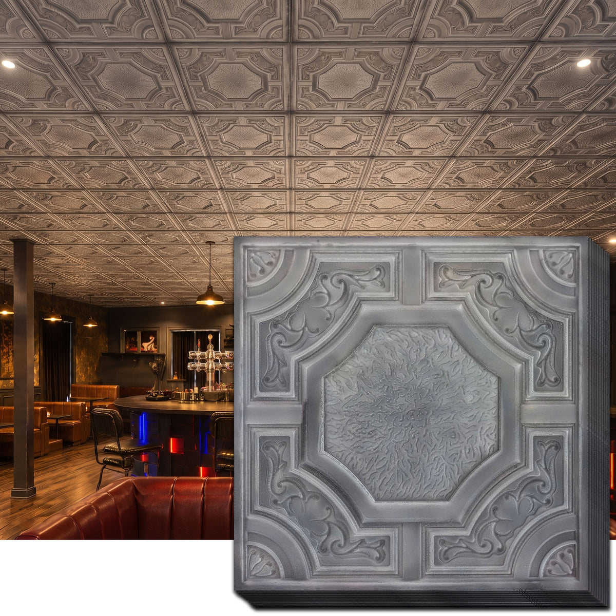 PAINTSDECOR PL02 Driftwood ceiling tiles