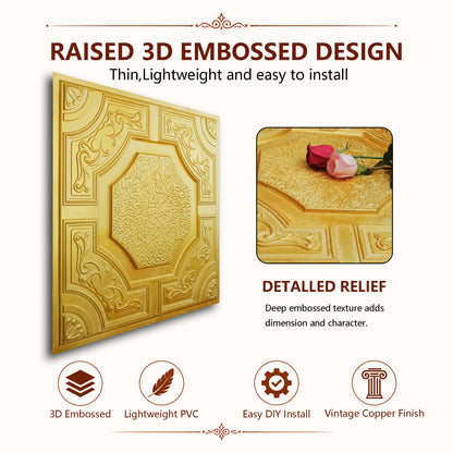 PAINTSDECOR PL02 Golden tile profile