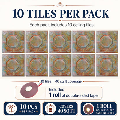 PAINTSDECOR PL02 Old World Fresco 10-pack coverage