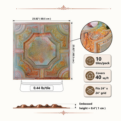 PAINTSDECOR PL02 Old World Fresco tile dimensions