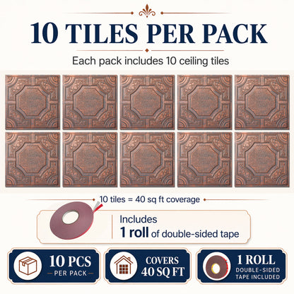 PAINTSDECOR PL02 Rustic copper 10-pack coverage