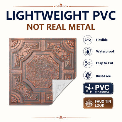 PAINTSDECOR PL02 Rustic copper PVC material