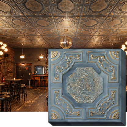 PAINTSDECOR PL02 Smoked gold ceiling tiles