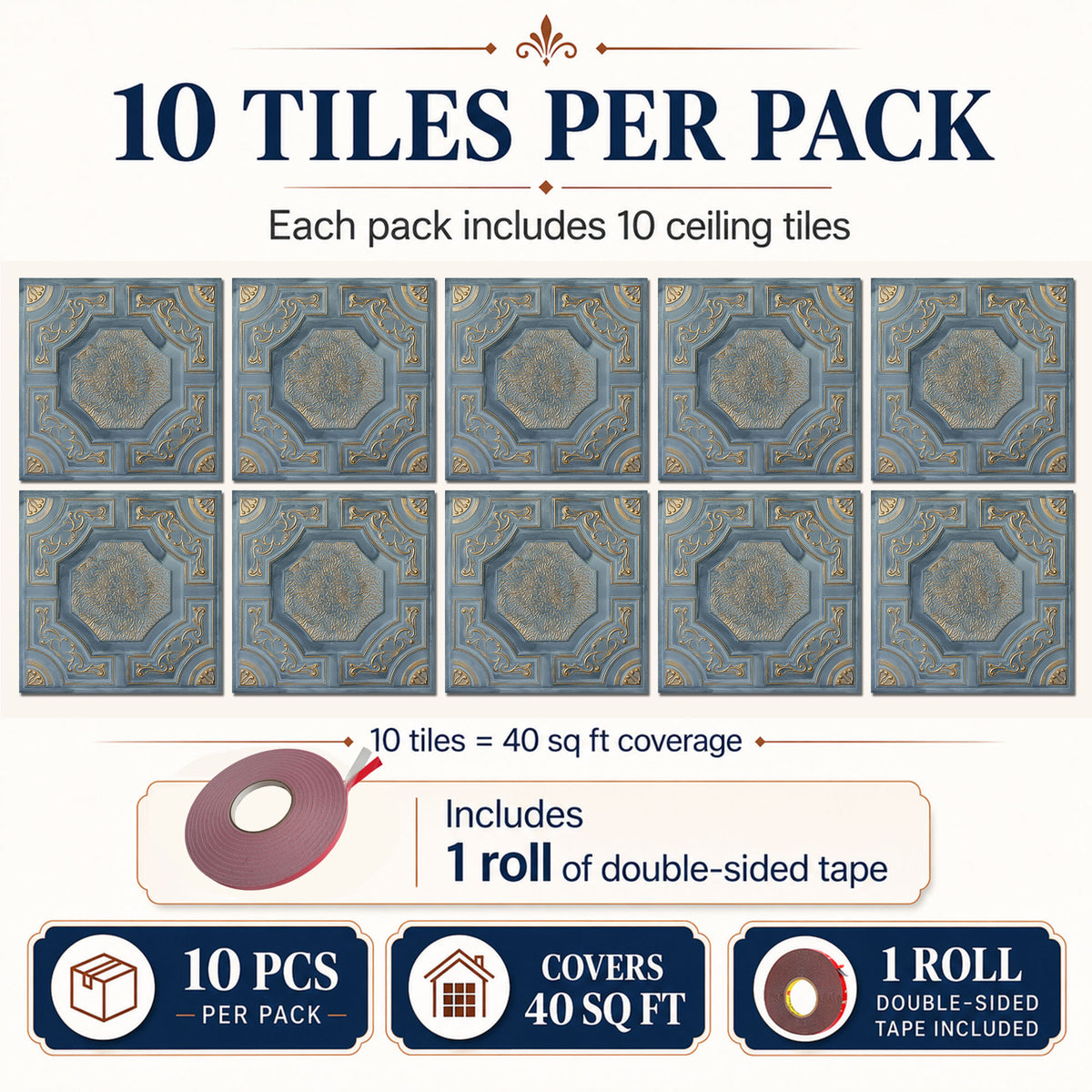 PAINTSDECOR PL02 Smoked gold 10-pack coverage