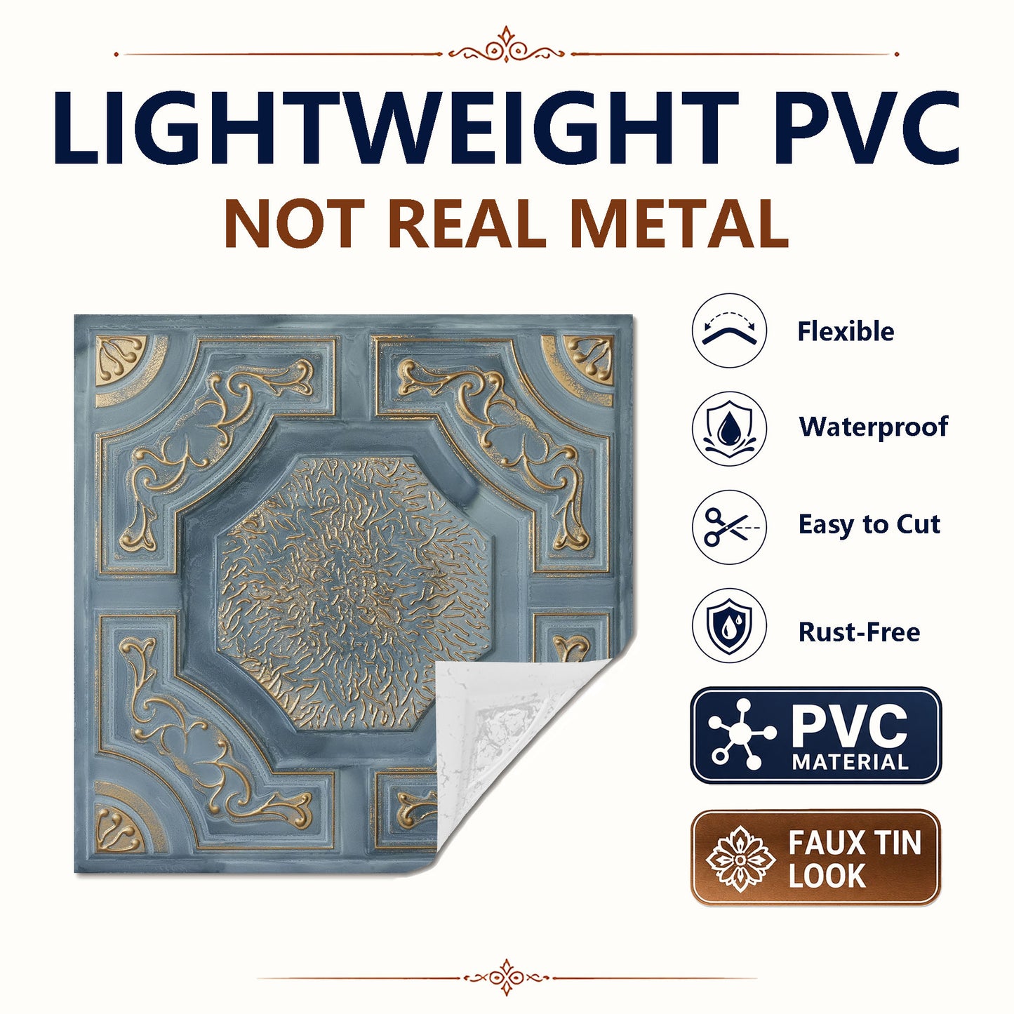 PAINTSDECOR PL02 Smoked gold PVC material