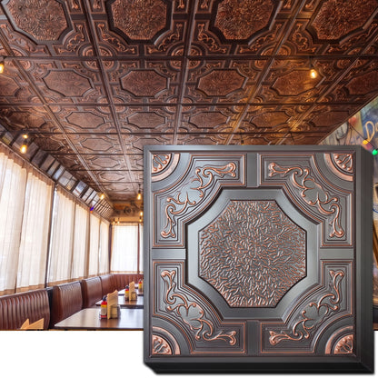 PAINTSDECOR PL02 Traditional copper ceiling tiles
