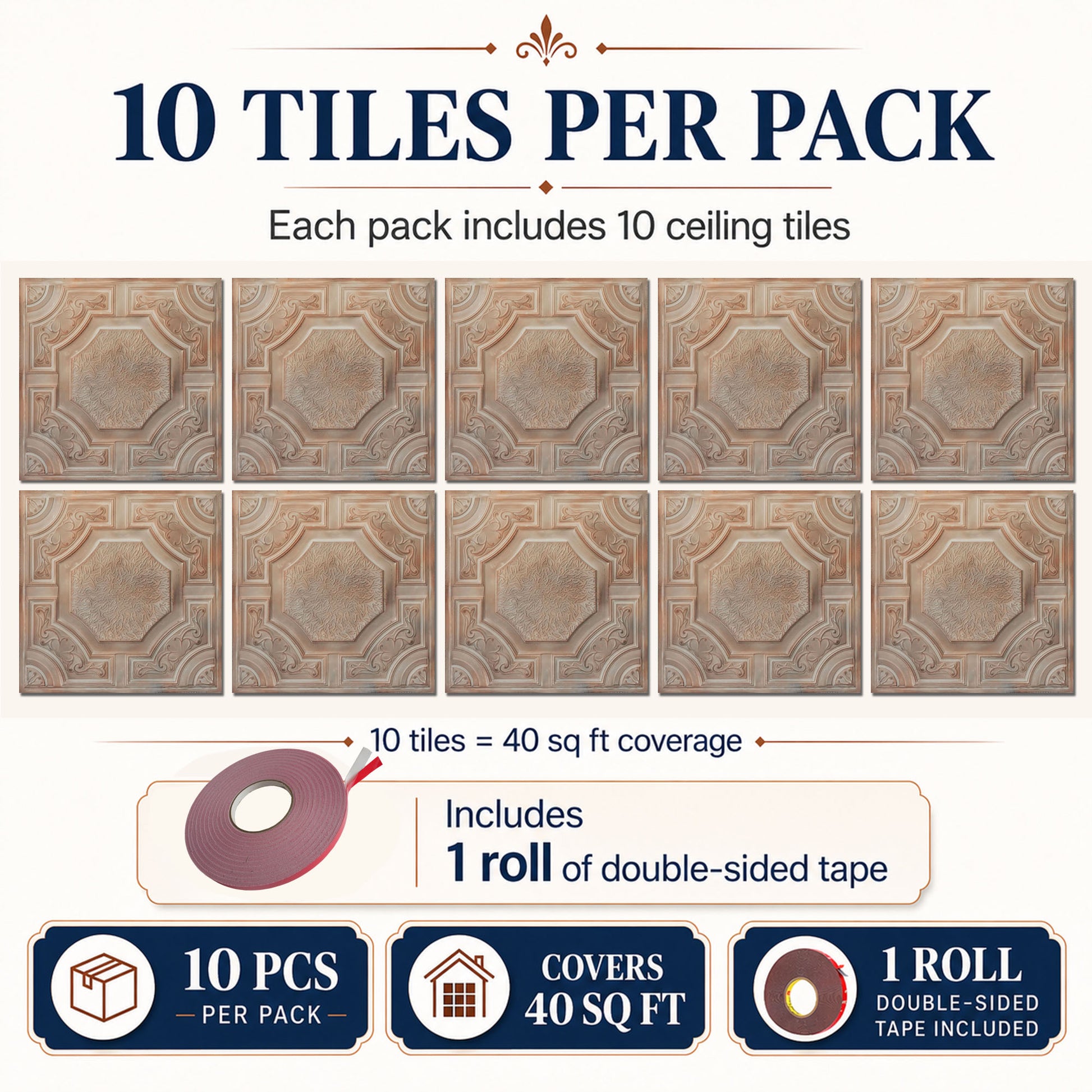 PAINTSDECOR PL02 Washed brown 10-pack coverage