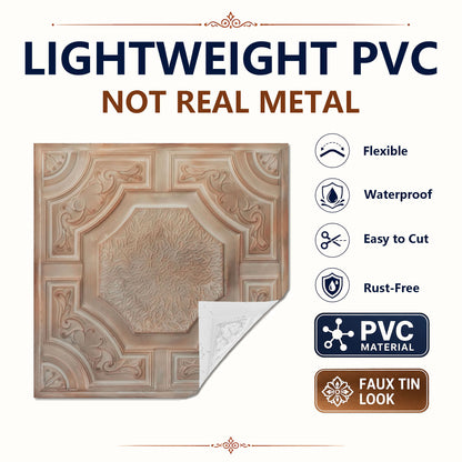 PAINTSDECOR PL02 Washed brown PVC material