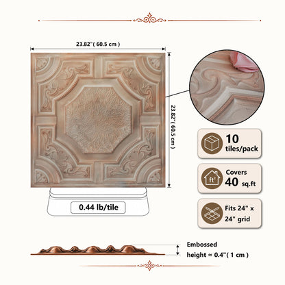 PAINTSDECOR PL02 Washed brown tile dimensions