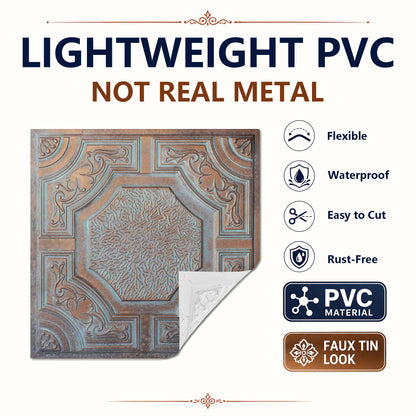 PAINTSDECOR PL02 Weathered copper PVC material