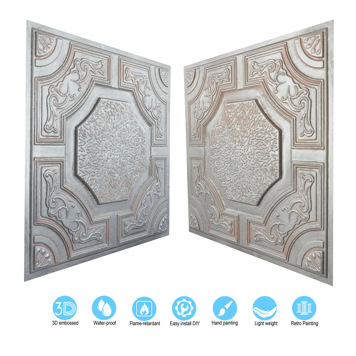 PAINTSDECOR PL02 Weathered iron tile profile