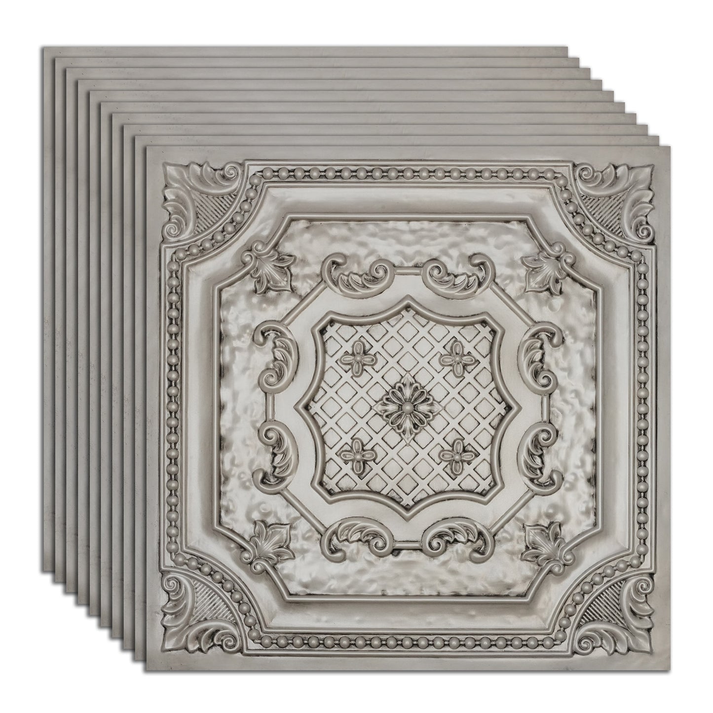 PAINTSDECOR PL04 Aged white ceiling tiles