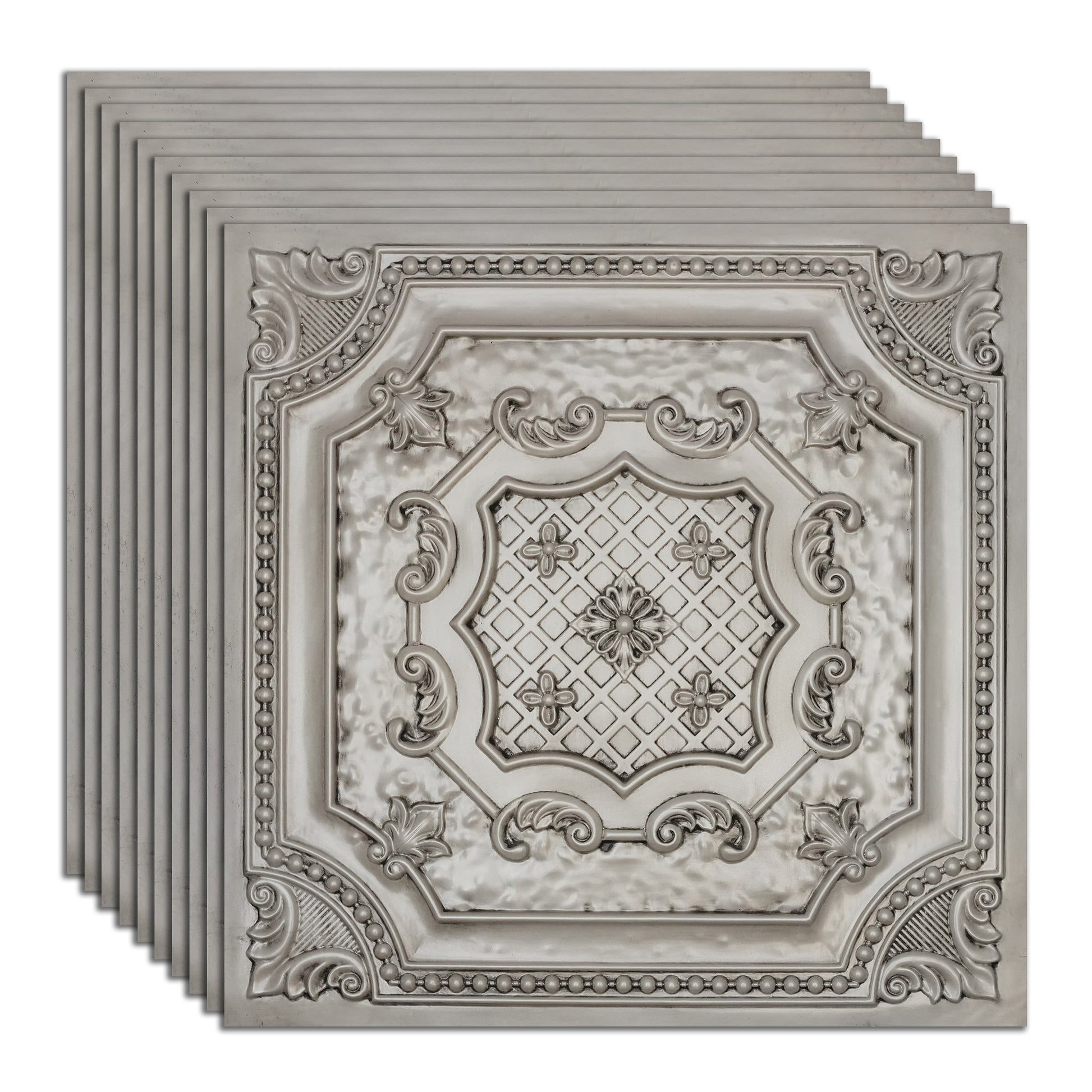 PAINTSDECOR PL04 Aged white ceiling tiles