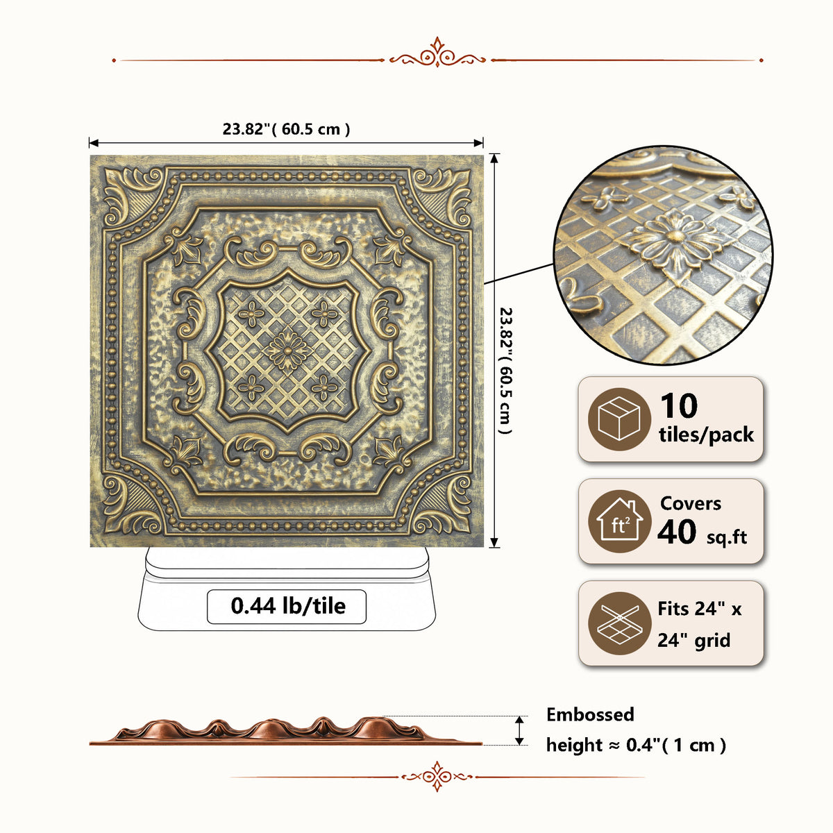 PAINTSDECOR PL04 Ancient gold product view