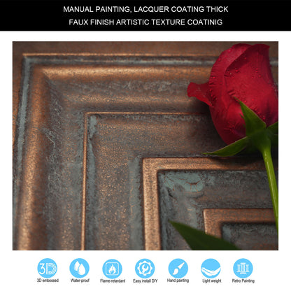 PAINTSDECOR PL05 Weathered copper PVC ceiling tile 7