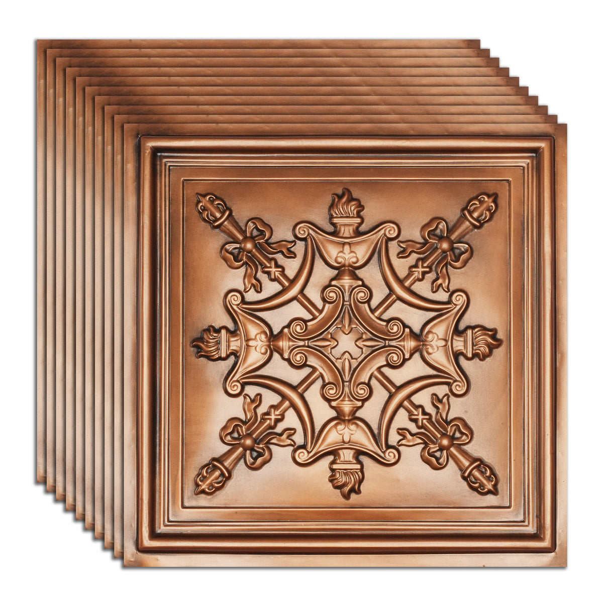 PAINTSDECOR PL07 Aged copper PVC ceiling tile 7