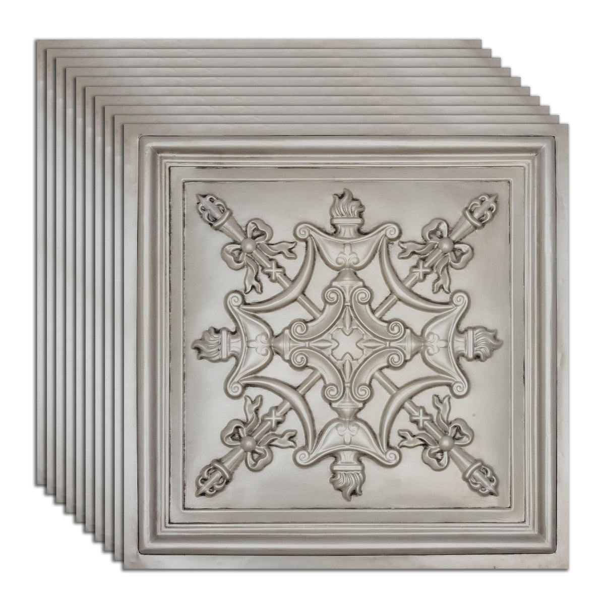 PAINTSDECOR PL07 Aged white PVC ceiling tile 7