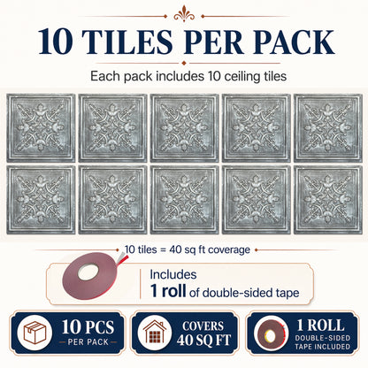 PAINTSDECOR PL07 Antique tin PVC ceiling tile 2