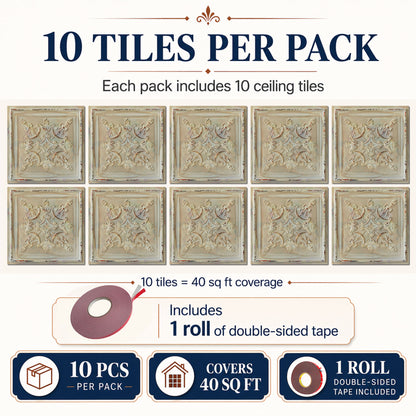 PAINTSDECOR PL07 Distress crack multicolor white PVC ceiling tile 2