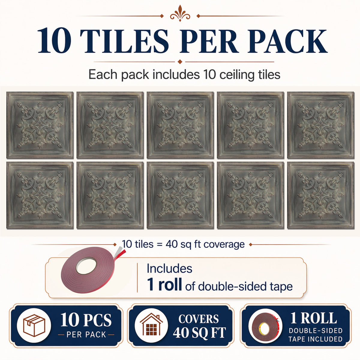 PAINTSDECOR PL07 Driftwood PVC ceiling tile 2