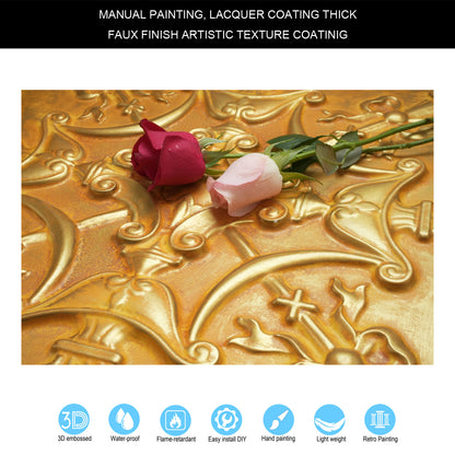 PAINTSDECOR PL07 Golden PVC ceiling tile 7