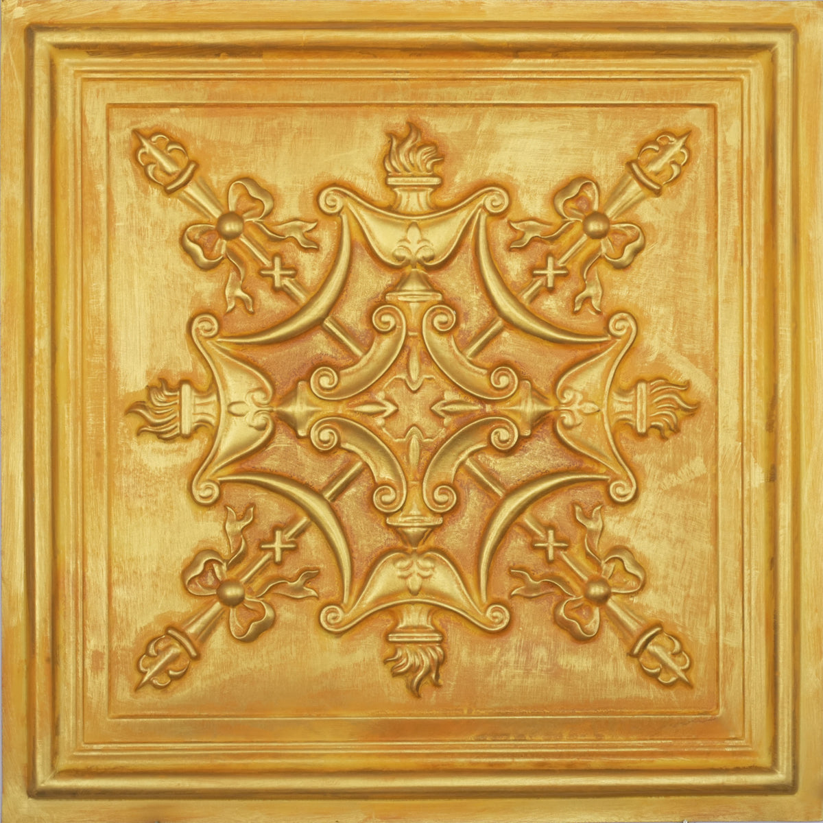 PAINTSDECOR PL07 Golden PVC ceiling tile 8