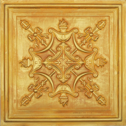 PAINTSDECOR PL07 Golden PVC ceiling tile 8