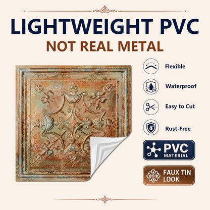 PAINTSDECOR PL07 Palazzo Clay PVC ceiling tile 8
