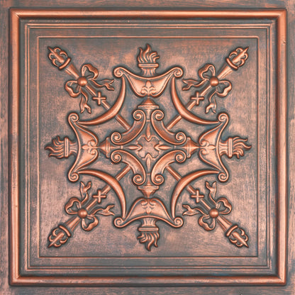 PAINTSDECOR PL07 Rustic copper PVC ceiling tile 8