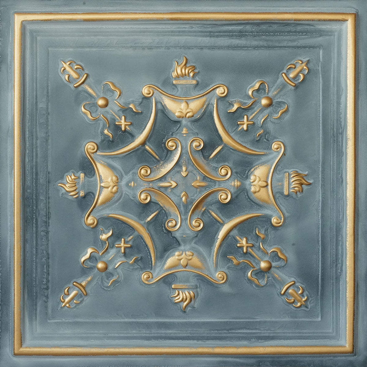PAINTSDECOR PL07 Smoked gold PVC ceiling tile 1