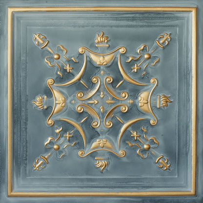 PAINTSDECOR PL07 Smoked gold PVC ceiling tile 1